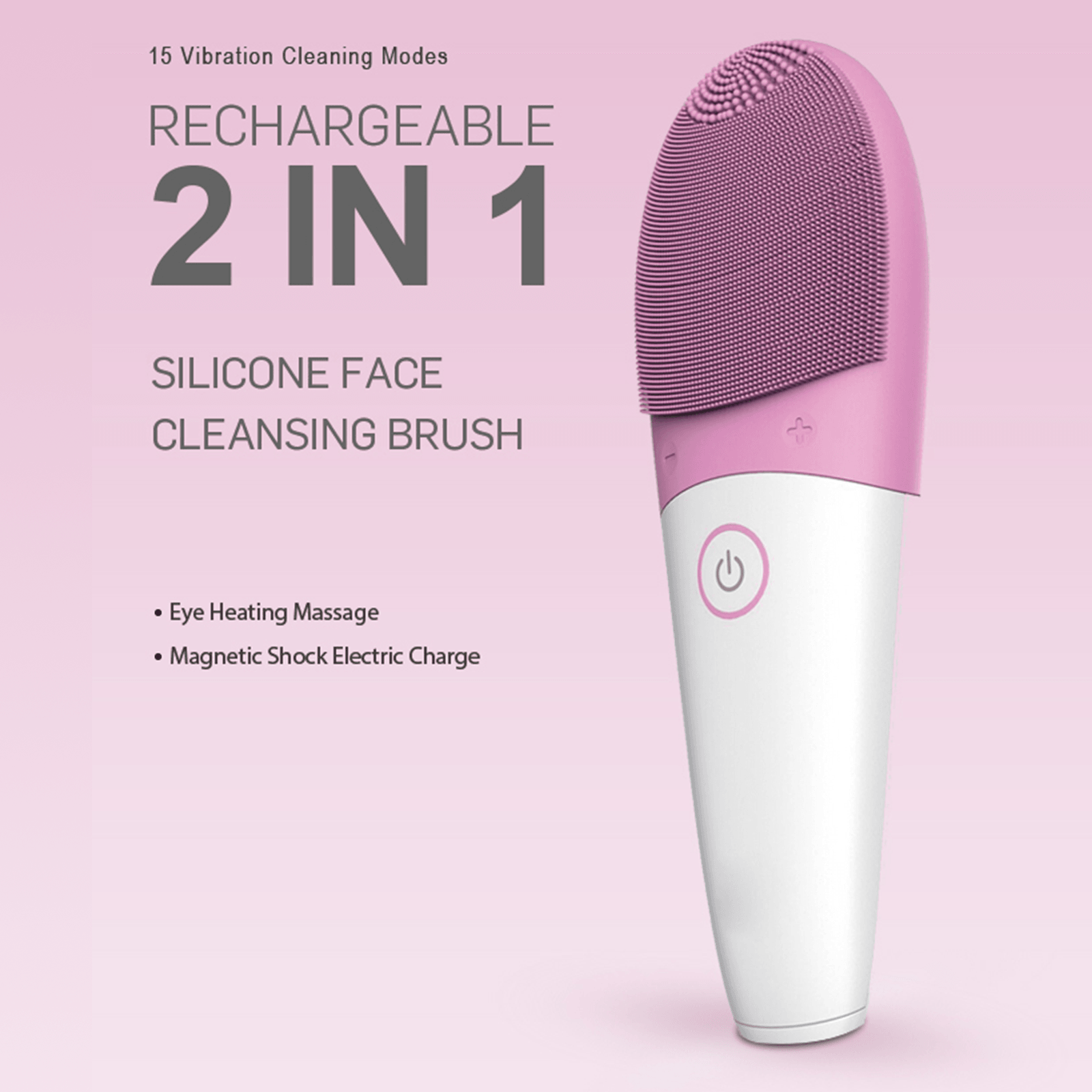 COOSEON® Ultrasonic Silicone Massage Facial Cleansing Brush - 1st Mini Skincare Fridges With LED Mirror | COOSEON®