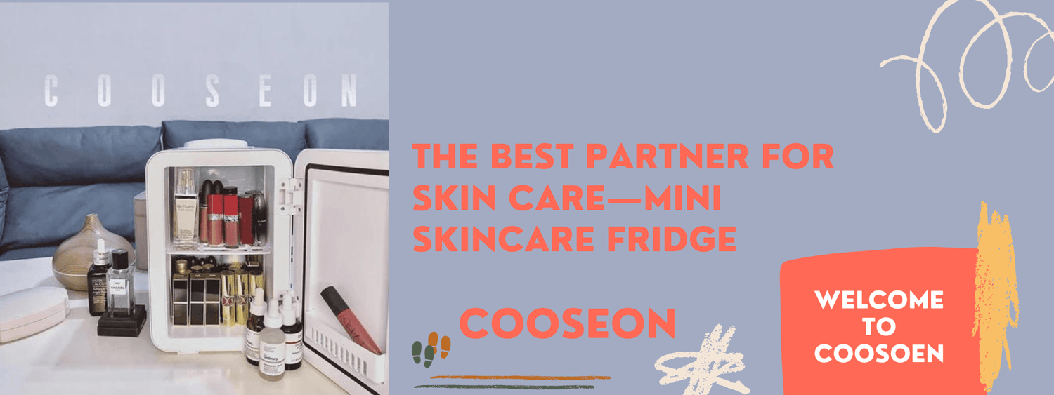The Best Partner For Skin Care—Mini Skincare Fridge - 1st Mini Skincare Fridges With LED Mirror | COOSEON®