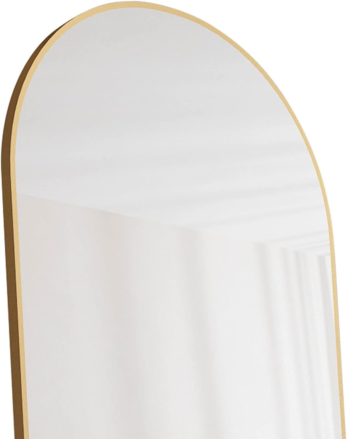 Golden arched floor-length mirror 60"*16.5" Full Body Standing Mirror