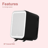 COOSEON® 4L Mini Beauty Fridge - Black - COOSEON