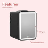 COOSEON® 6L Mini Makeup Fridge - Black - COOSEON