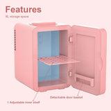 COOSEON® 6L Mini Makeup Fridge - Pink - COOSEON