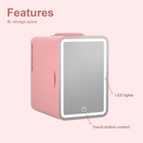 COOSEON® 6L Mini Makeup Fridge - Pink - COOSEON