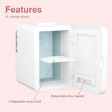 COOSEON® 6L Mini Makeup Fridge - White - COOSEON