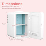 COOSEON® 6L Mini Makeup Fridge - White - COOSEON