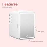 COOSEON® 6L Mini Makeup Fridge - White - COOSEON