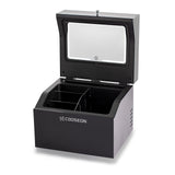 COOSEON® BlackCube™ Luxury Vanity Beauty Fridge With LED Mirrored - 1st Mini Skincare Fridges With LED Mirror | COOSEON®